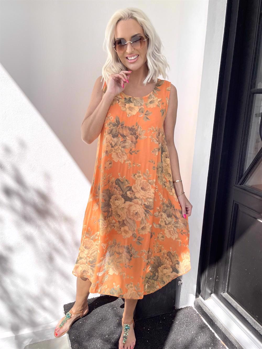 Piper - Klänning med blommönster